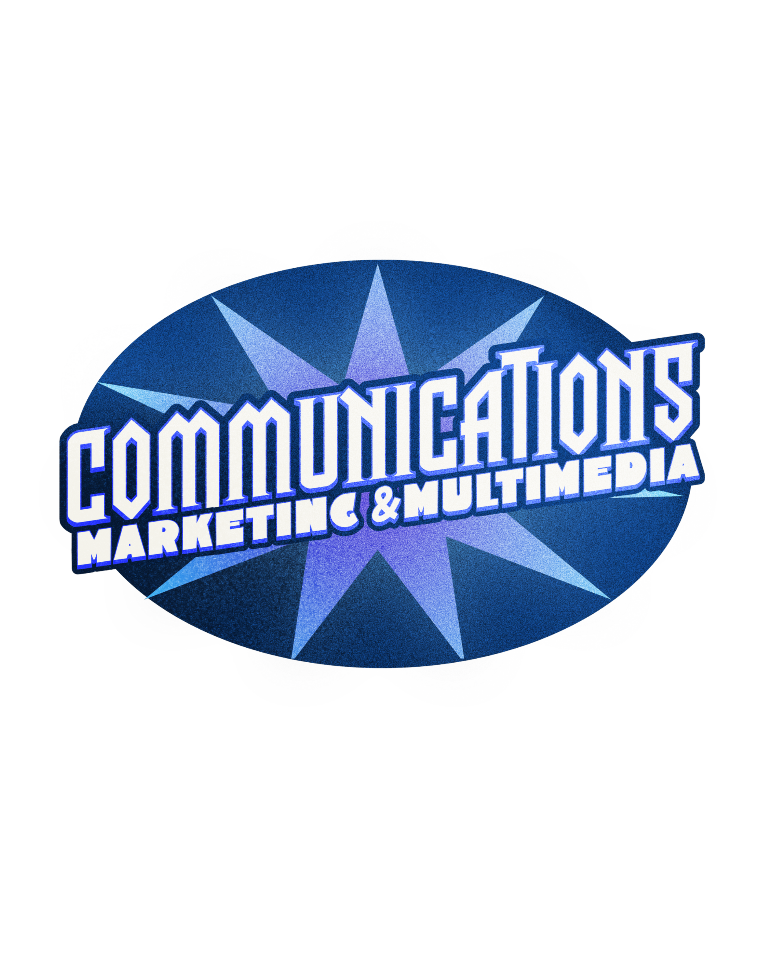logo of Communication, Advertising & Multimedia with a blue star emblem.
