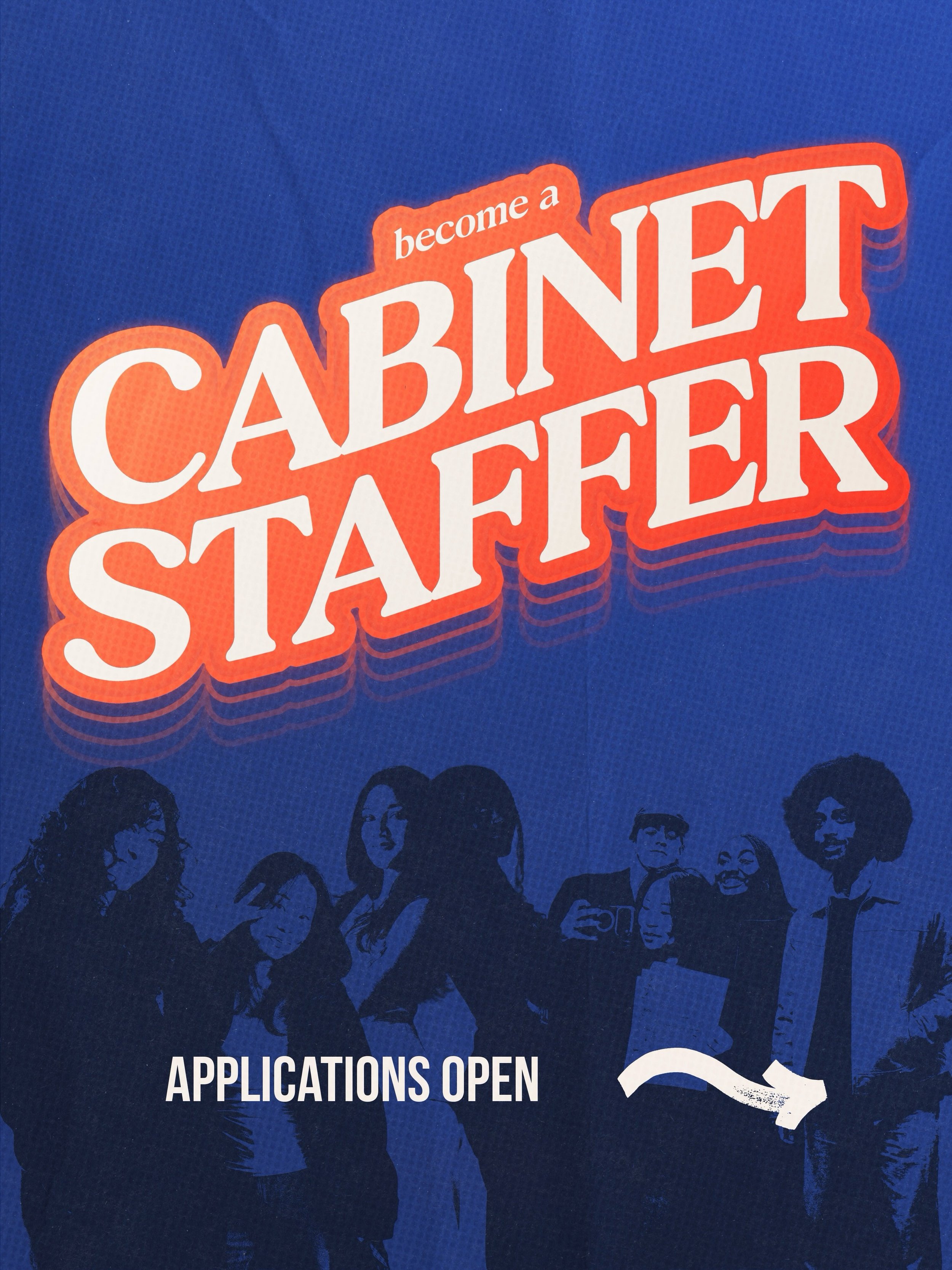 🌟 Apply to be a Cabinet Staffer today! 🌟

Do you aspire to be a student leader and make an impact on campus? Do you want to hone your professional skillset in a hands-on environment? Click the link in our bio to apply for one of our eight Cabinet d