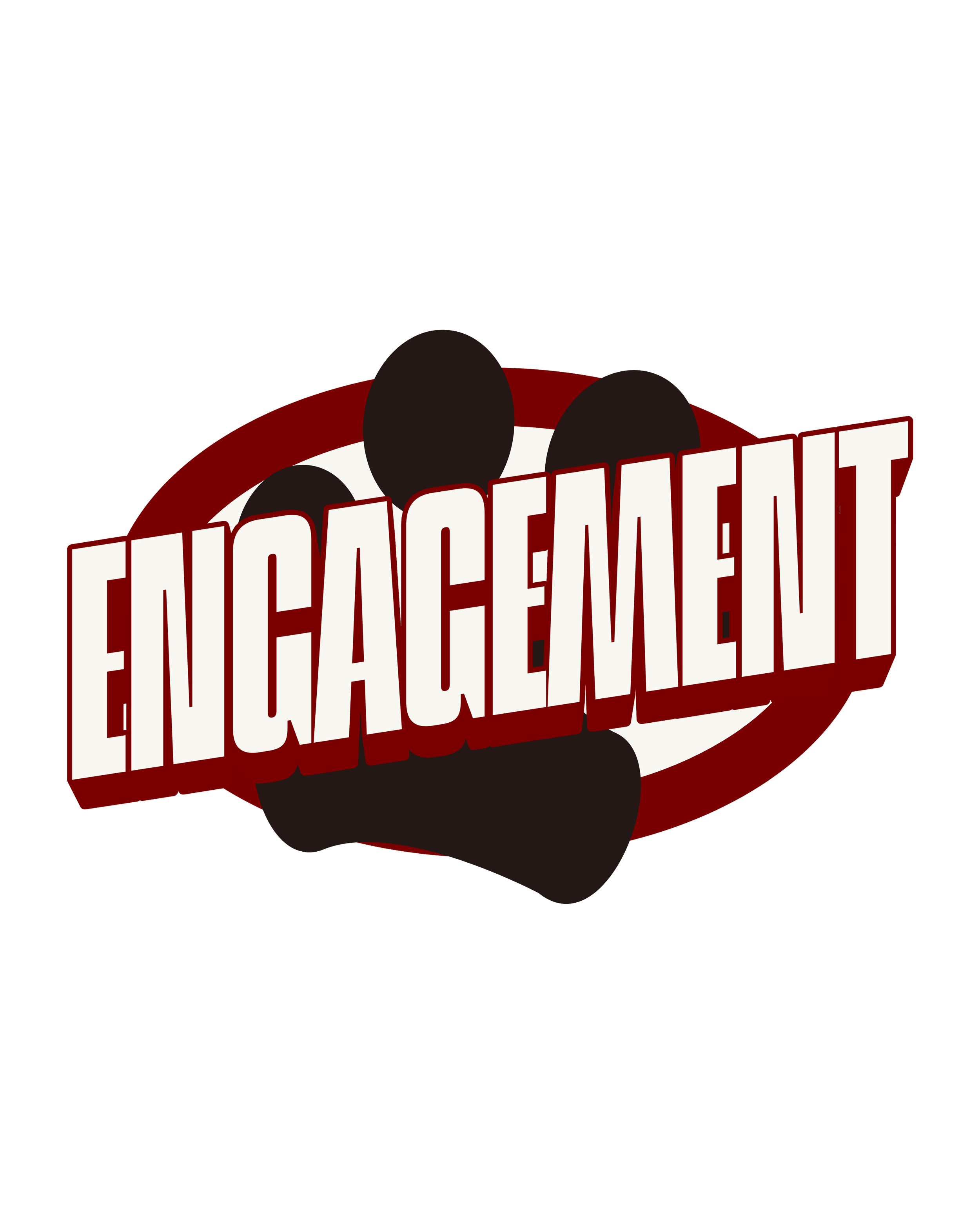 Black background with a red and white logo that has the word 'ELECTED' in bold, white, capital letters, with black circles resembling a paw print integrated into the design.