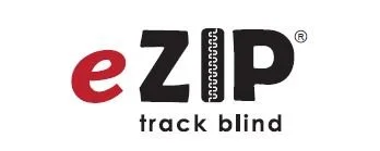 EZIP logo with the tagline 'track blind' beneath it