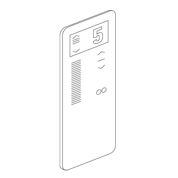 A simple black outline of a chicken.