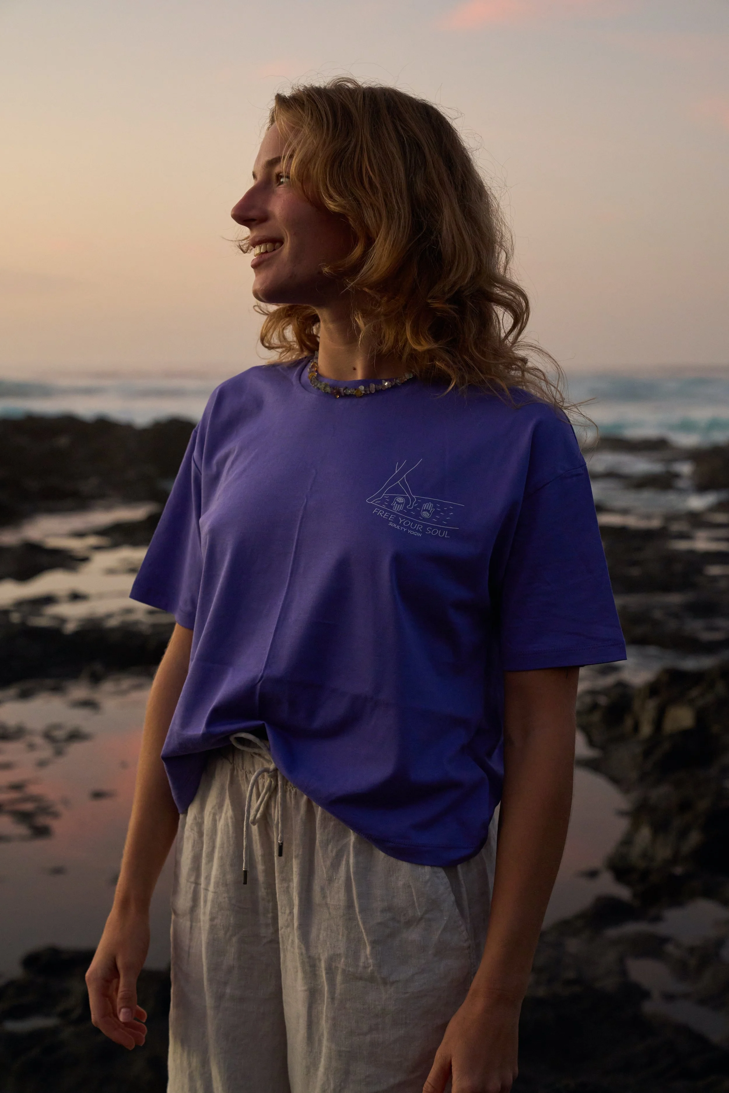 T-Shirt Purple - Longboarder