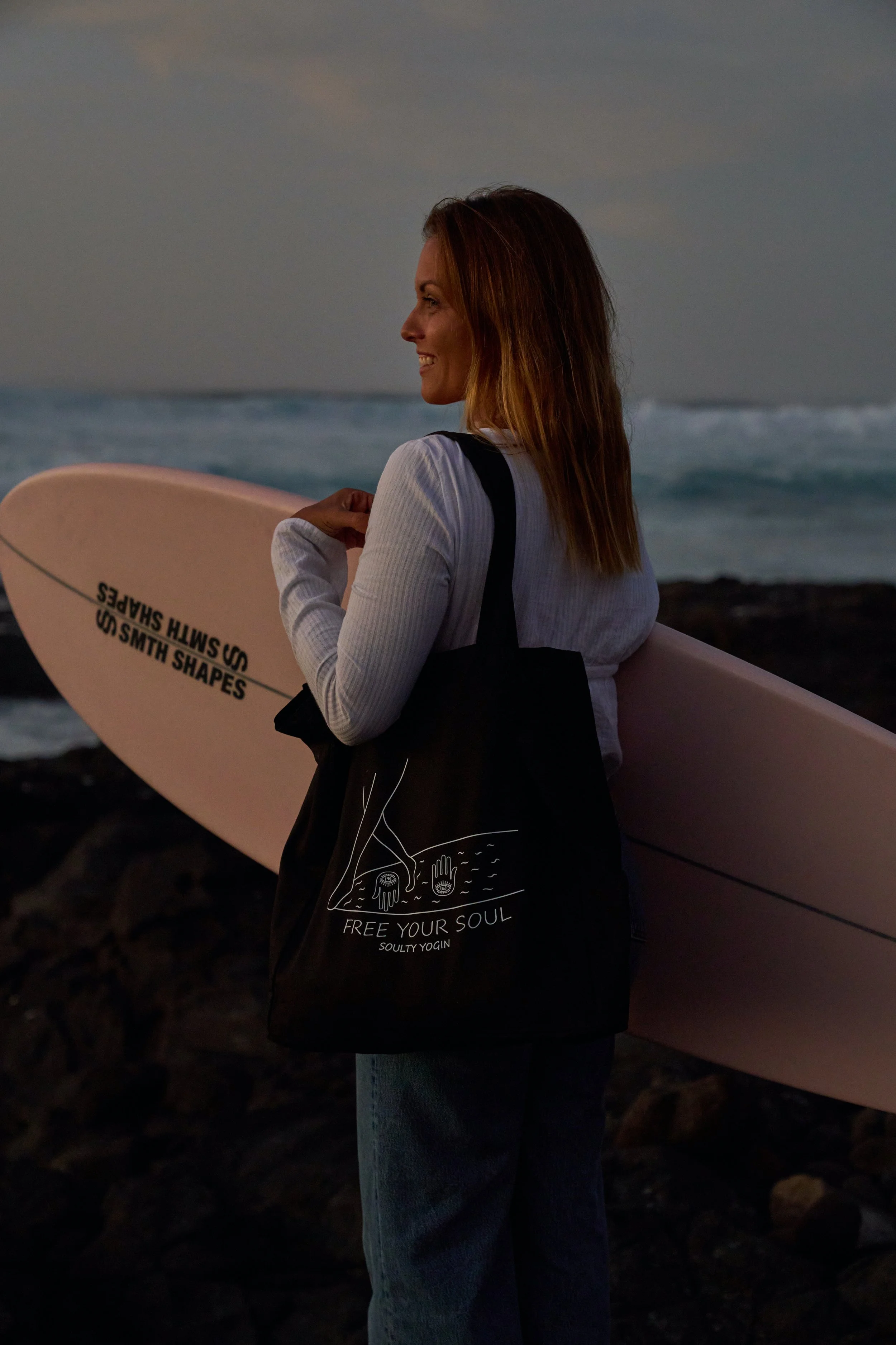 Tote Bag Black - Longboarder