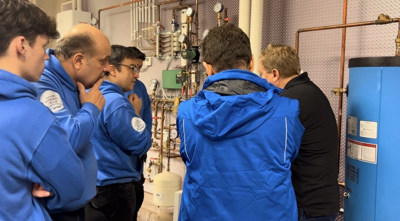 Guardian Heating and Cooling technicians on a jobsite in Toronto