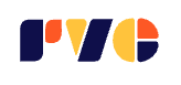 The logo of IVC, featuring stylized blue, red, and orange letters.