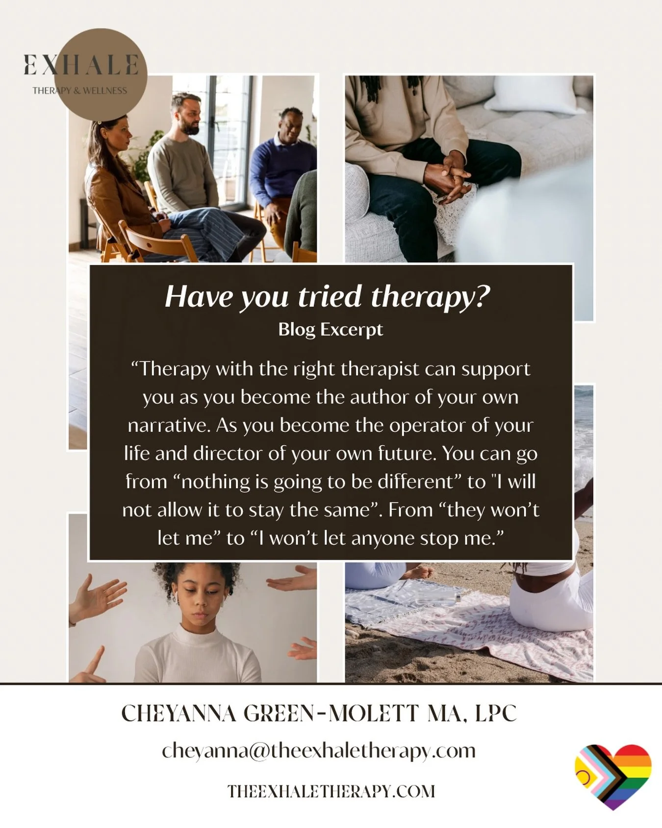 Happy Wednesday! I hope this week has been good to y&rsquo;all so far. When you get a moment, check out my most recent blog post by following the link in my bio. 

#mentalhealth #therapy #free #lgbtq #womenshistorymonth