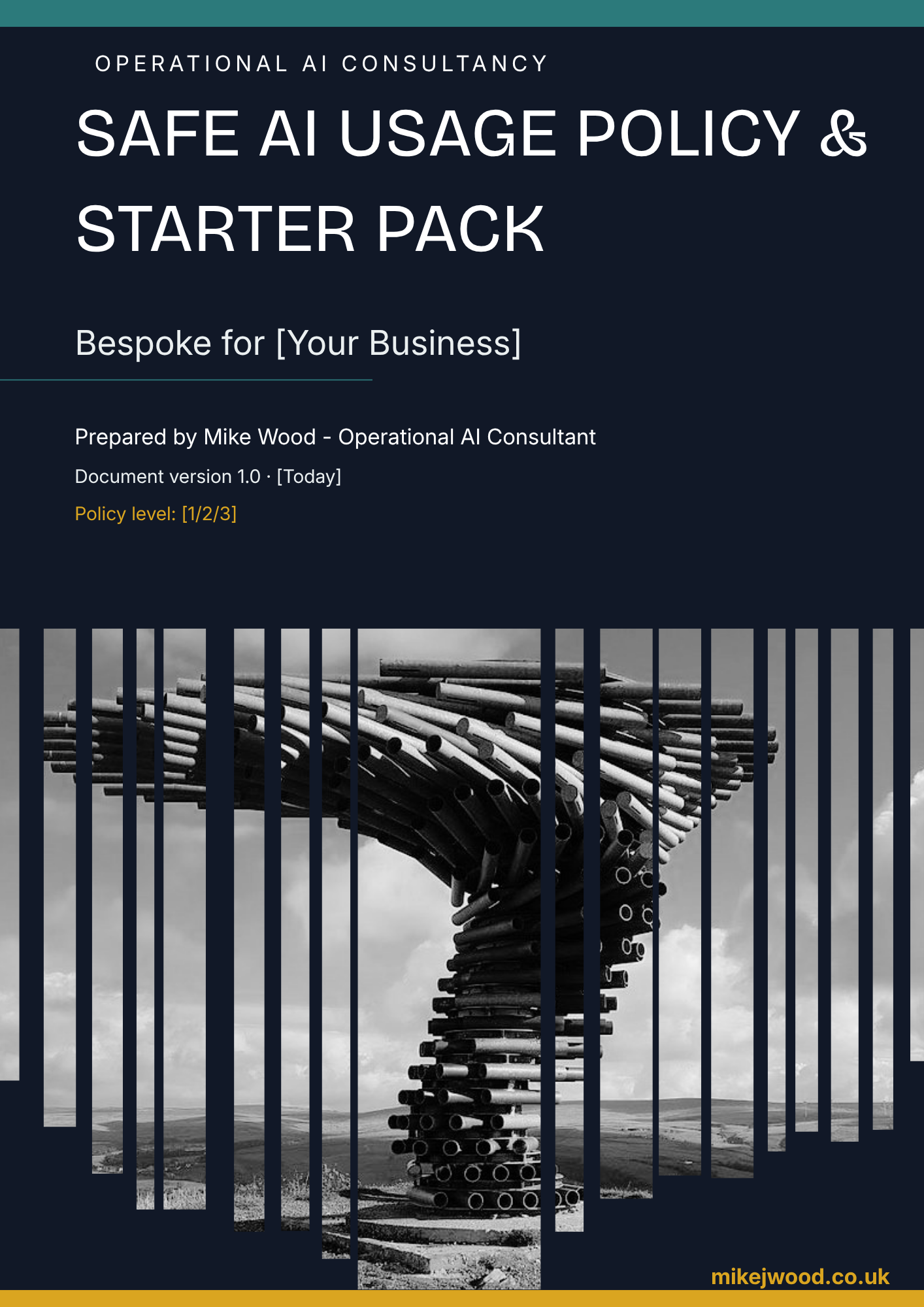 Cover of the AI Usage Policy Starter Pack free download