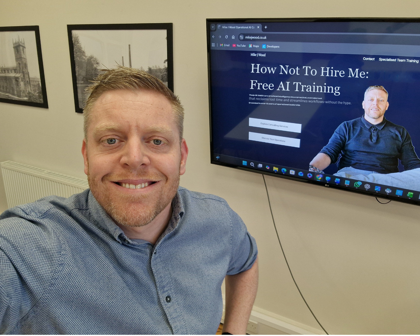 Mike Wood delivering free AI training for businesses