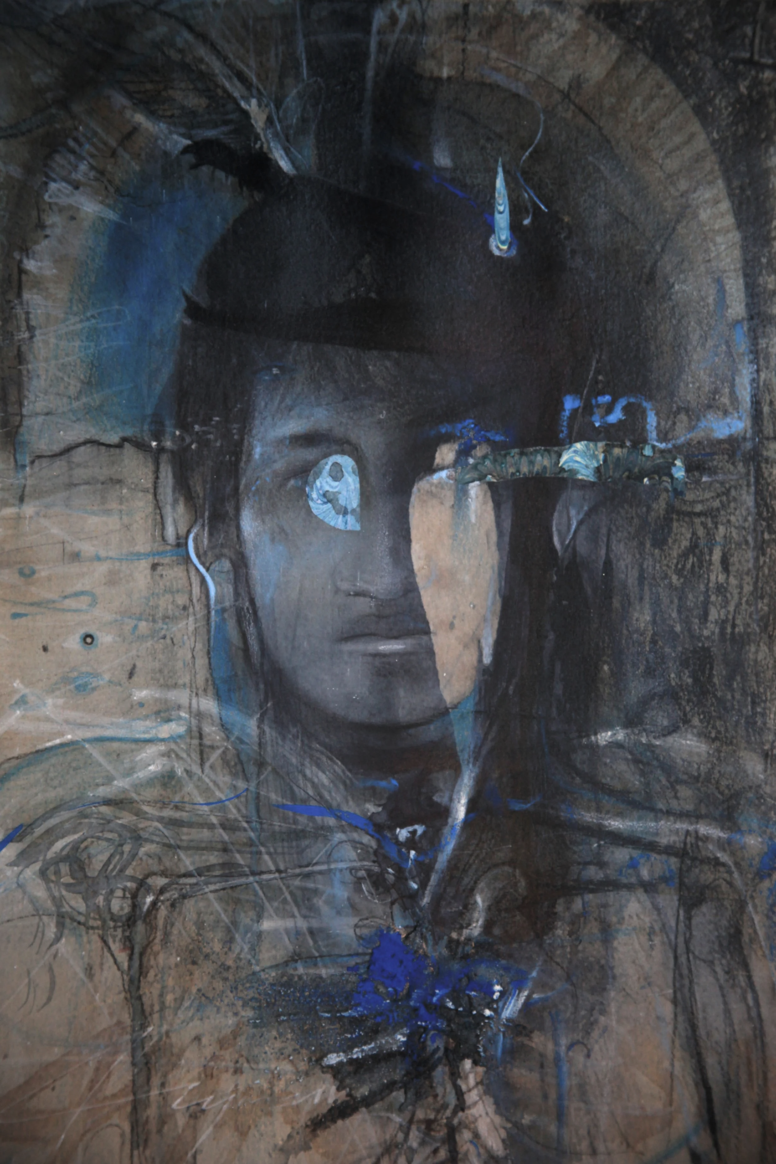 Study (Alchemist) | 2026 | 11" x 15" | Mixed media on paper 