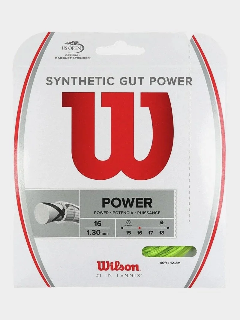 Wilson Synthetic Gut Power 16g 1.30mm Tennis String