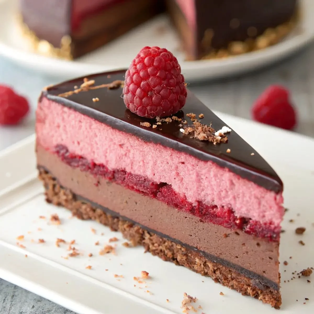 Délice framboise et chocolat