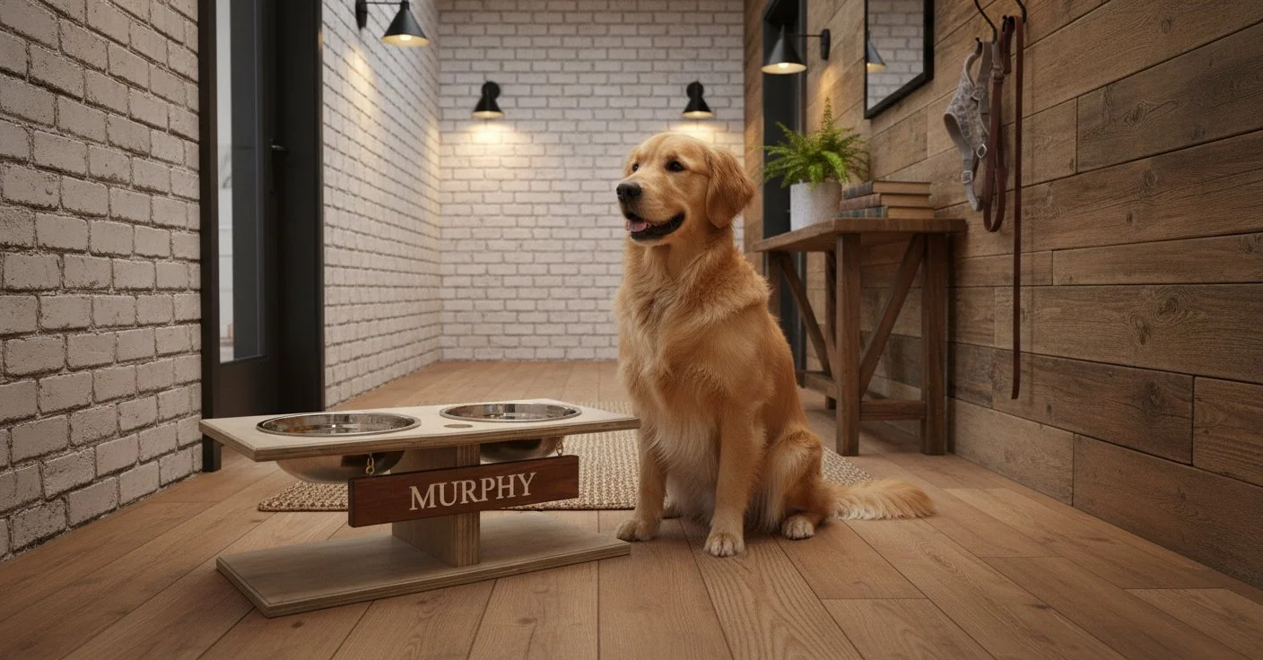 Personalized Pet Feeding Station (T-Shape)