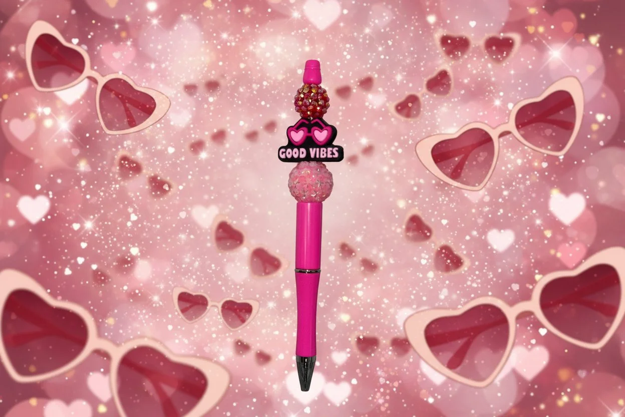 Good Vibes Beaded Pen