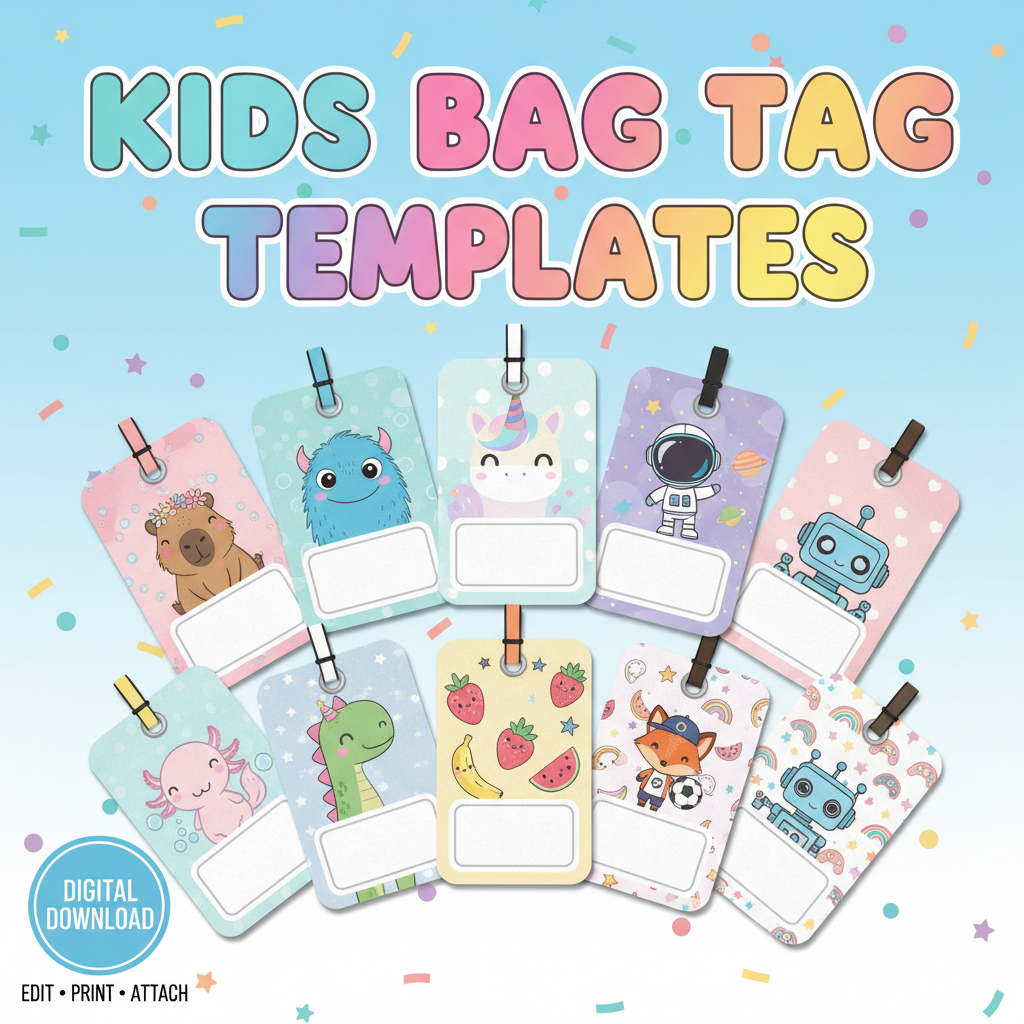 Bag Tag Templates 84 Customizable Templates