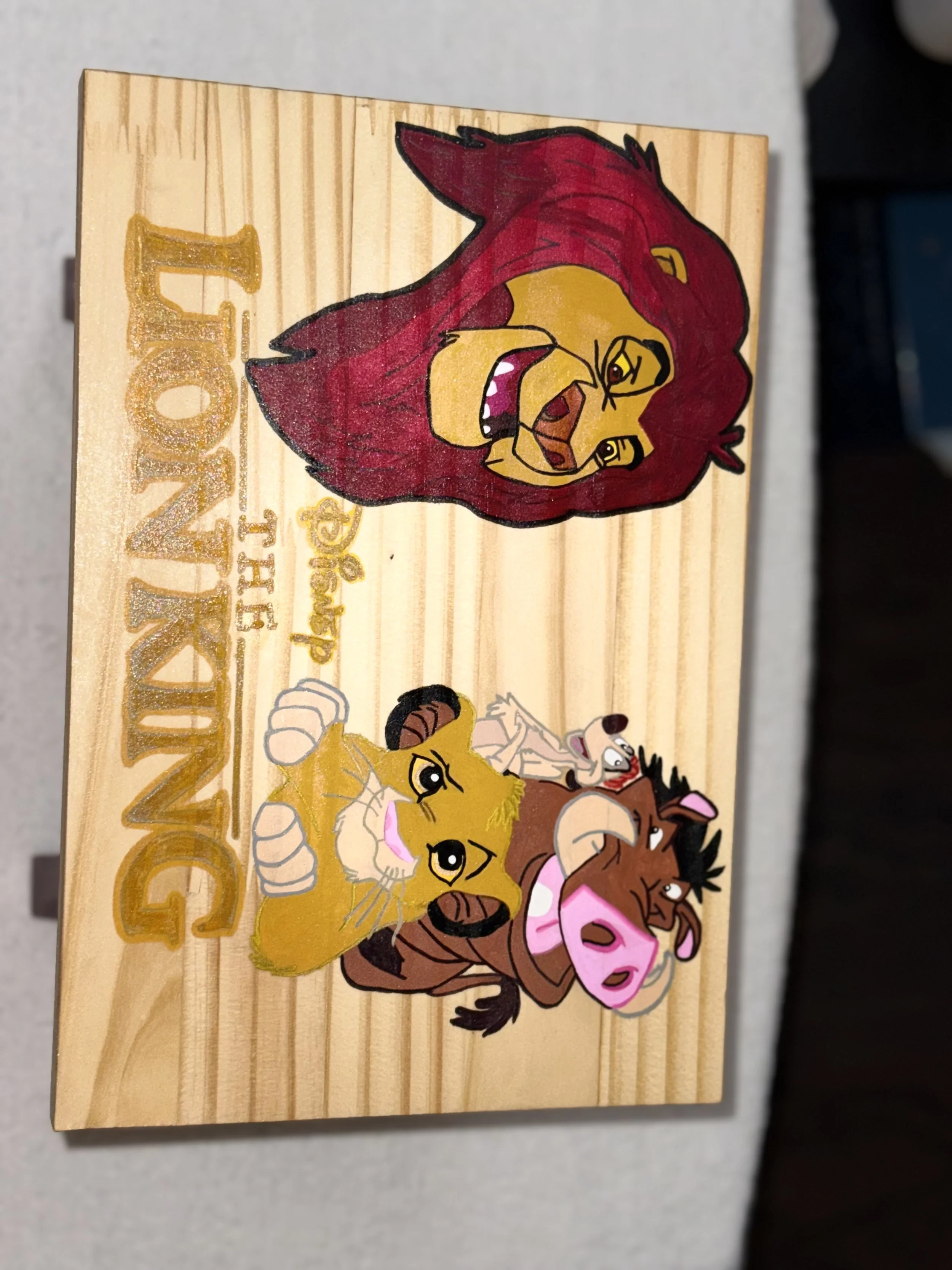 The Lion King Wooden Stool