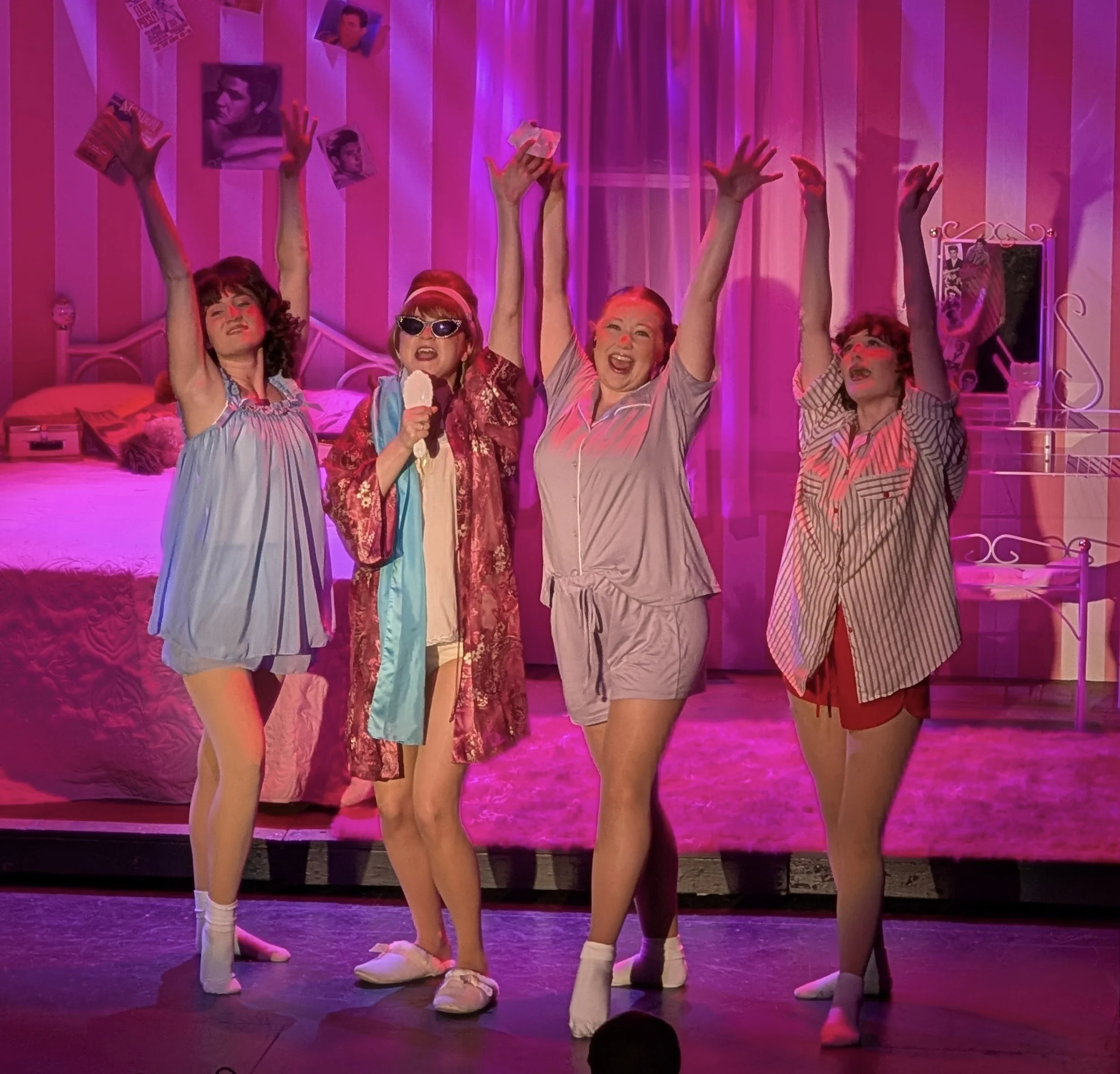 Makena Mitchell as Marty in Woodstock Playhouse's "Grease"