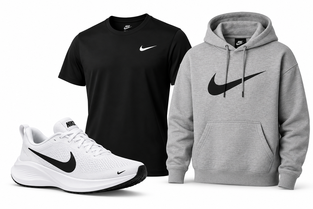 Nike shoes, T-shirt and jumper
