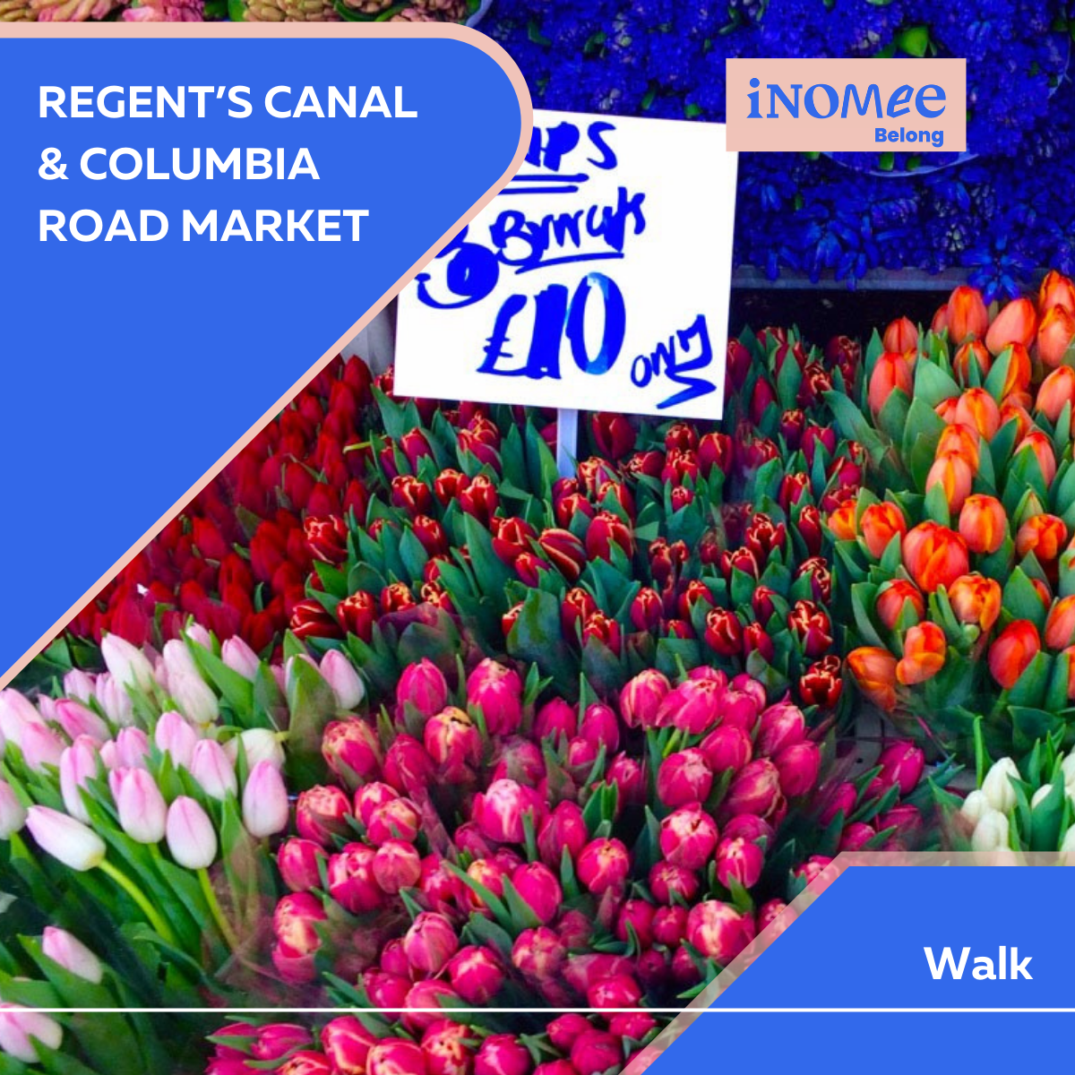 Regent’s Canal &amp; Columbia Road flower market Walk