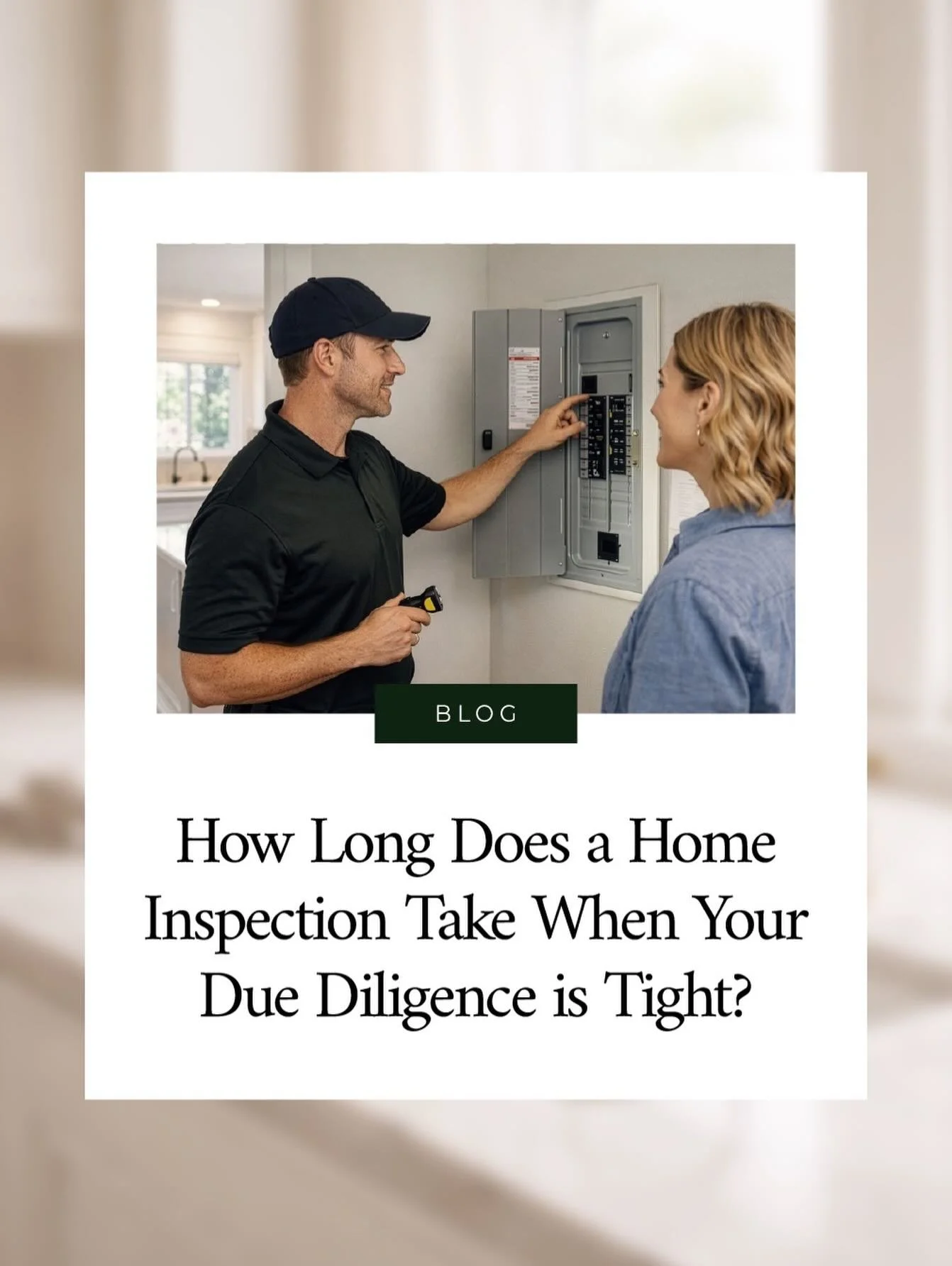 Tight due diligence periods are becoming more and more common as the Atlanta real estate market begins to heat up. That doesn&rsquo;t leave room for delays, especially when you need an inspection scheduled immediately.

In our latest blog, we break d