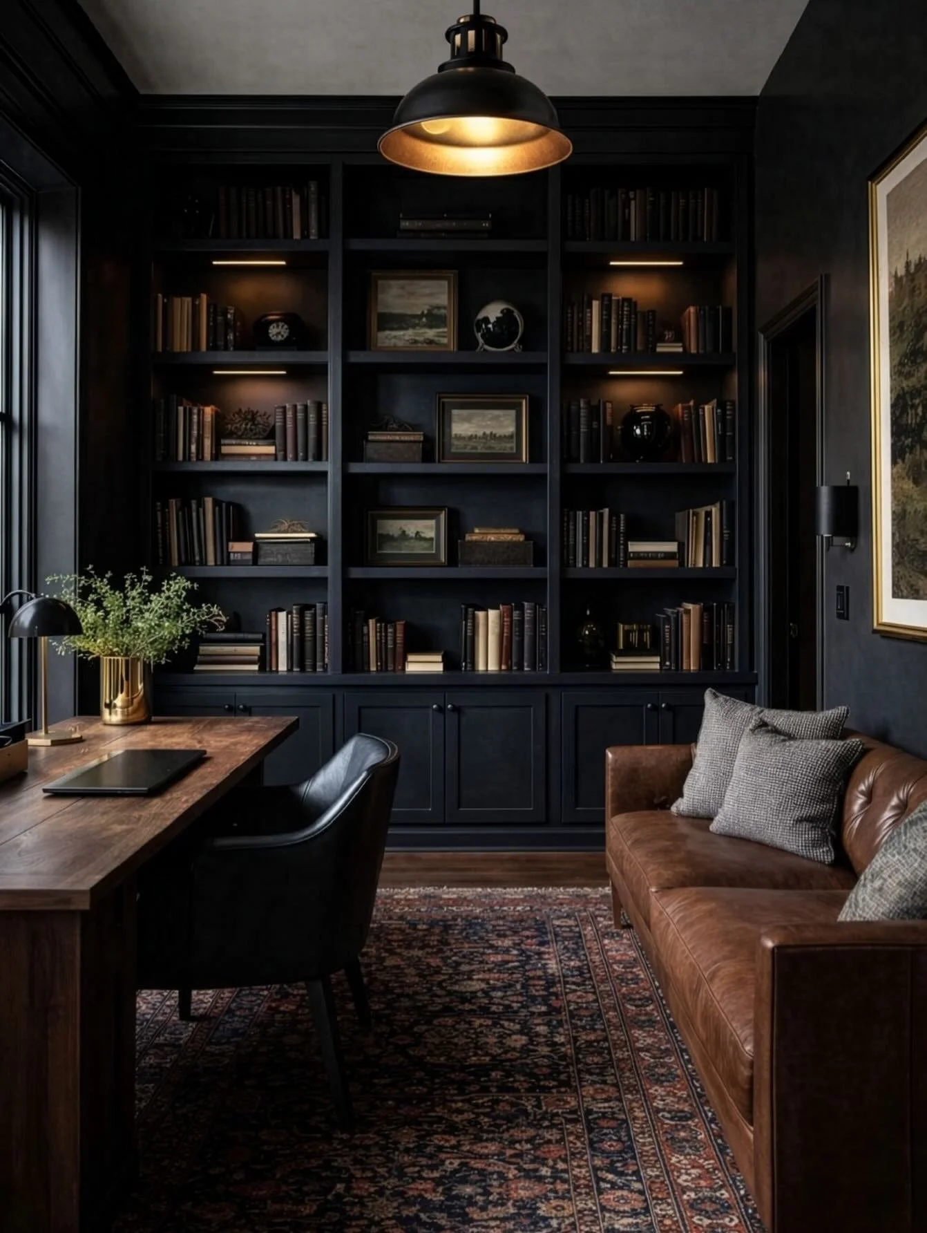 Highly finished spaces like this are often what people fall in love with first. Custom built-ins, rich millwork, carefully selected materials, and thoughtful lighting create rooms that feel polished and intentional. It&rsquo;s this level of detail th