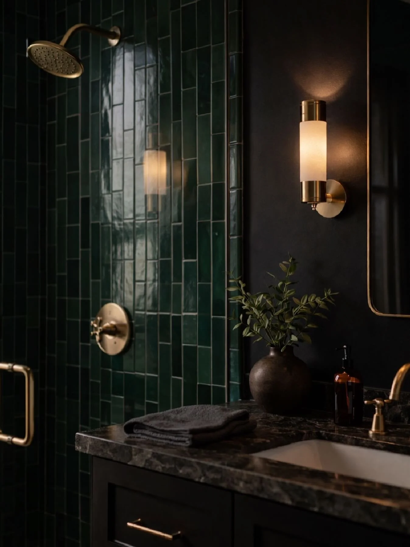 Bathrooms like this are designed to feel refined, where every finish, fixture, and material has been carefully selected to create a cohesive, elevated space. From the tilework to the plumbing fixtures, it all comes together in a way that feels intent