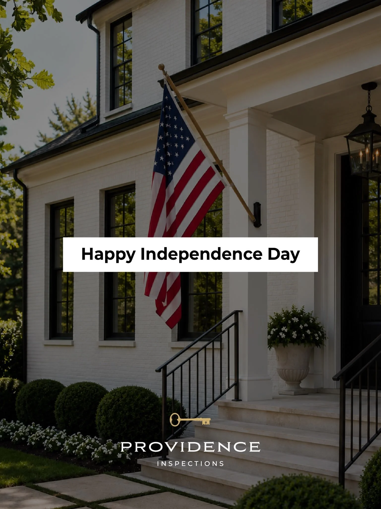 There&rsquo;s something special about the American flag hanging from a front porch this time of year&mdash;a simple reminder of family, tradition, and freedom.

Wishing our clients, agent partners, and community a safe, happy, and memorable holiday w