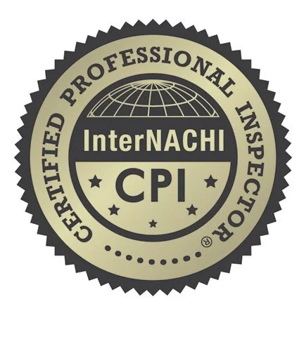 Seal with text 'Certified Professional Investigator' and 'InterNACHI CPI' in the center, featuring a globe and stars