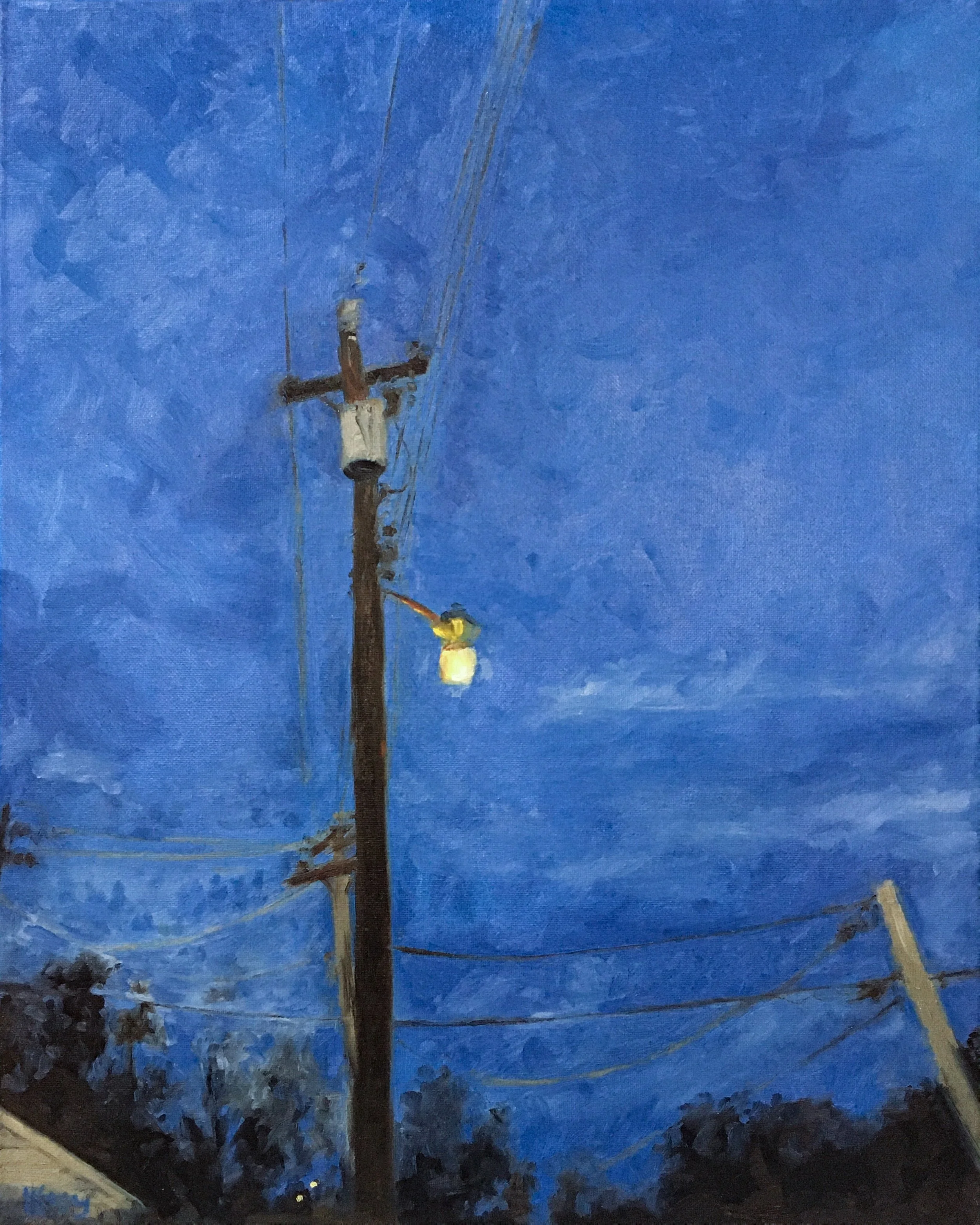 Katherine Kesey 
 Blue Hour , 2020 
Oil on canvas 
20 × 16 in 