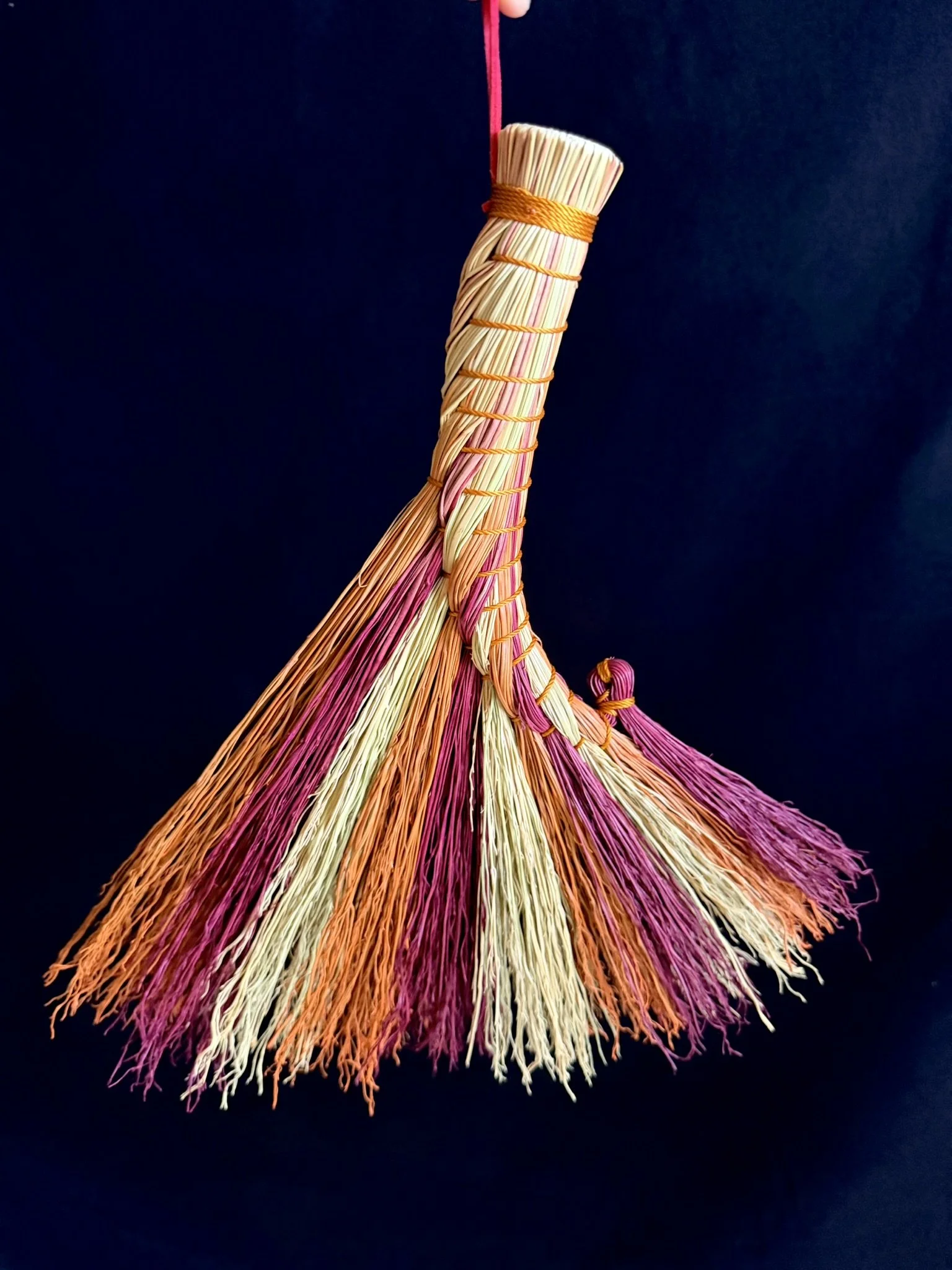 "Wildfire" Rooster Tail Broom