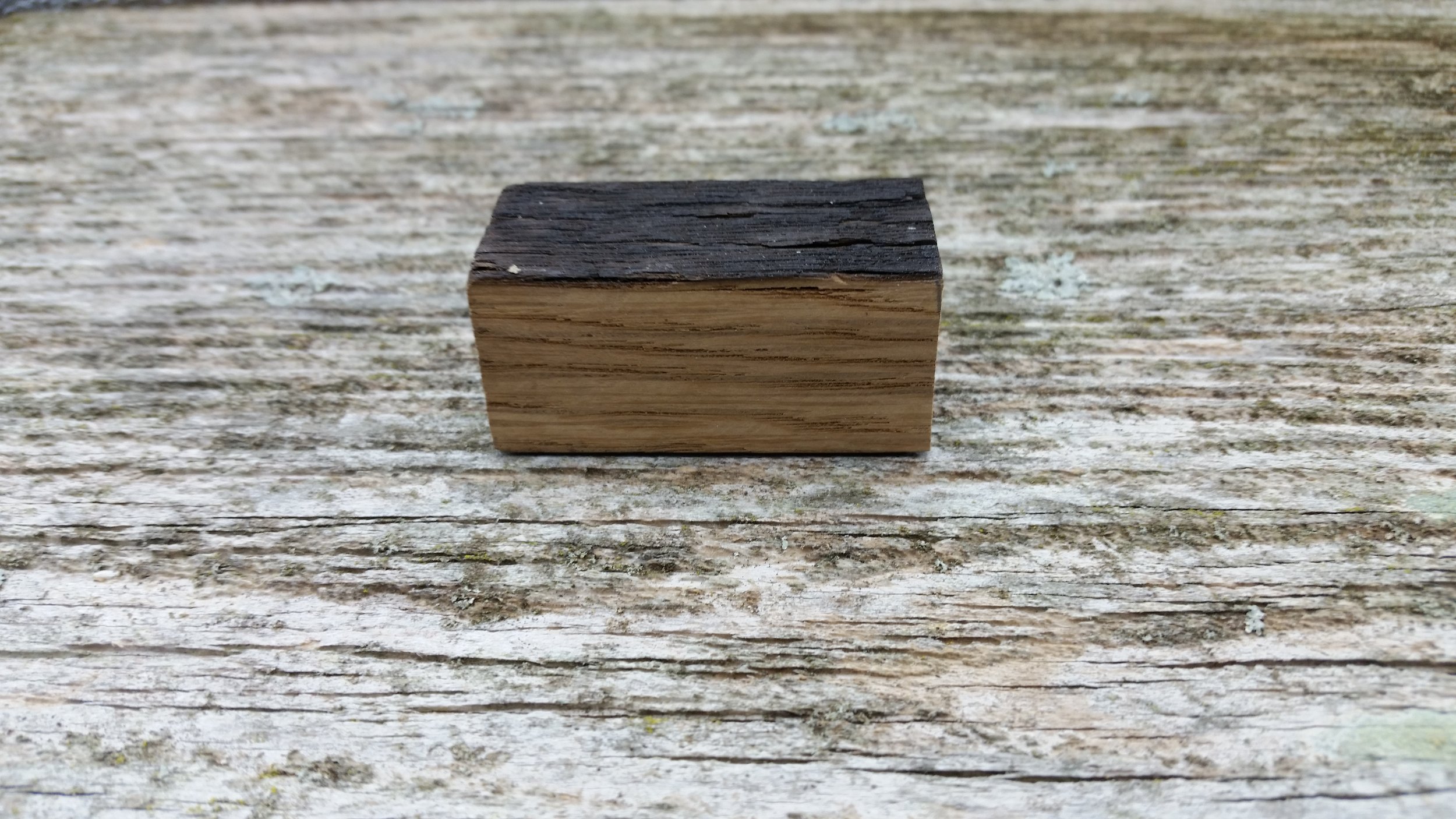 Segment of Jack Daniel's barrel oak pen blank