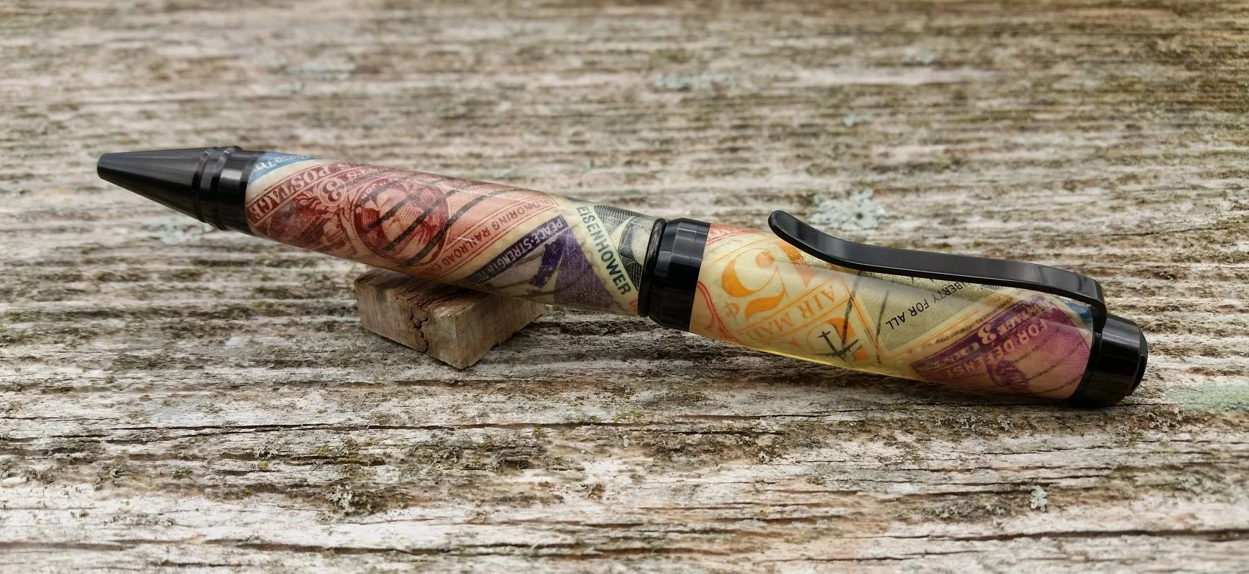 Ballpoint Twist Pen Vintage Stamps