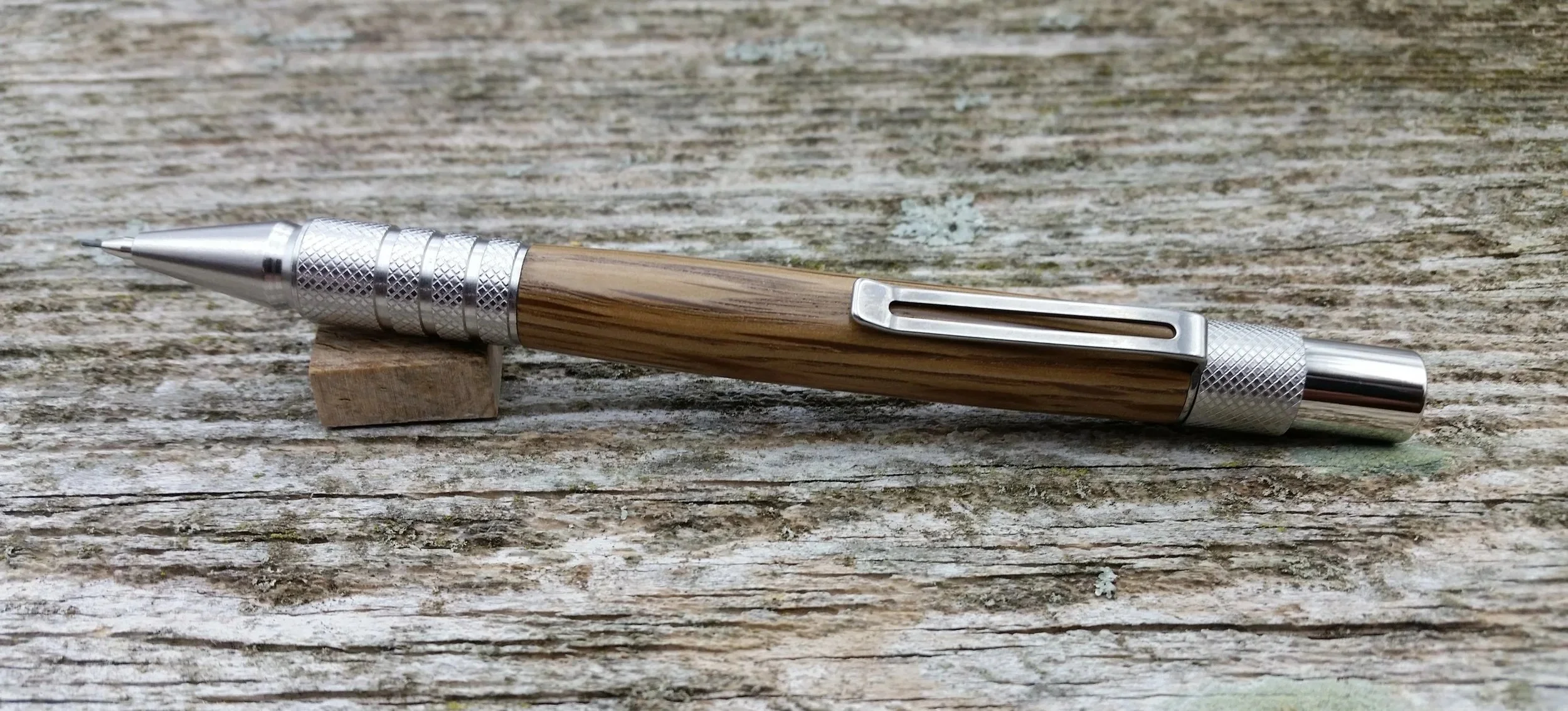 Pencil Solid Stainless Steel - Jack Daniel's Whiskey Stave Oak