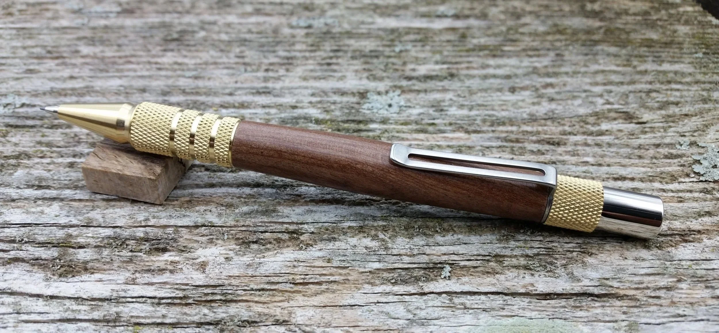 Pencil Solid Brass - Redwood