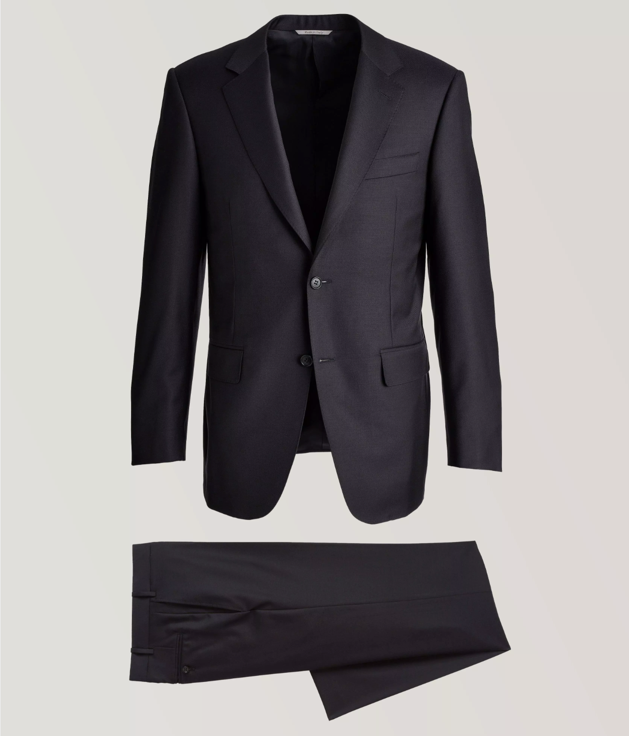 Super 200 & silk Milan fit Navy suit