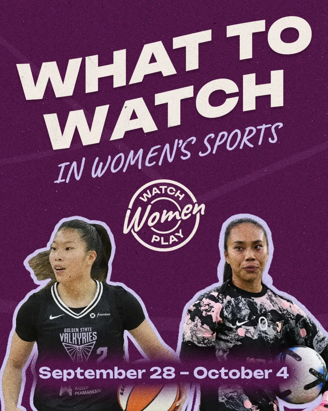 Here&rsquo;s this week&rsquo;s women&rsquo;s sports schedule! We've got the @wnba  playoffs and exciting @nwsl matchups this week! 

Visit our website to view the full women&rsquo;s sports calendar, including game times in your time zone and where to