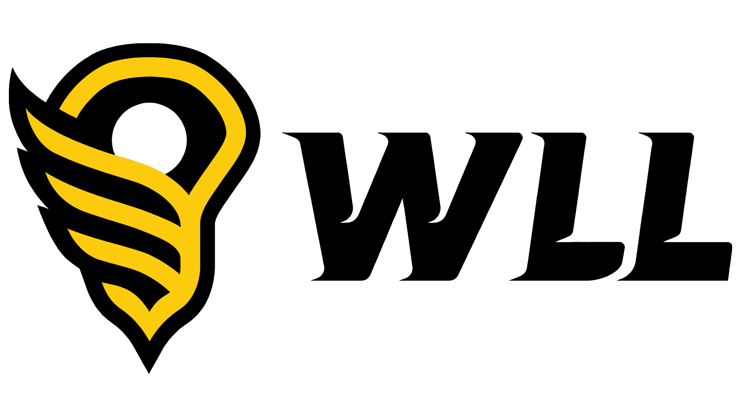 A logo with a yellow and black gradient light bulb icon and the text 'WE' in dark outline.