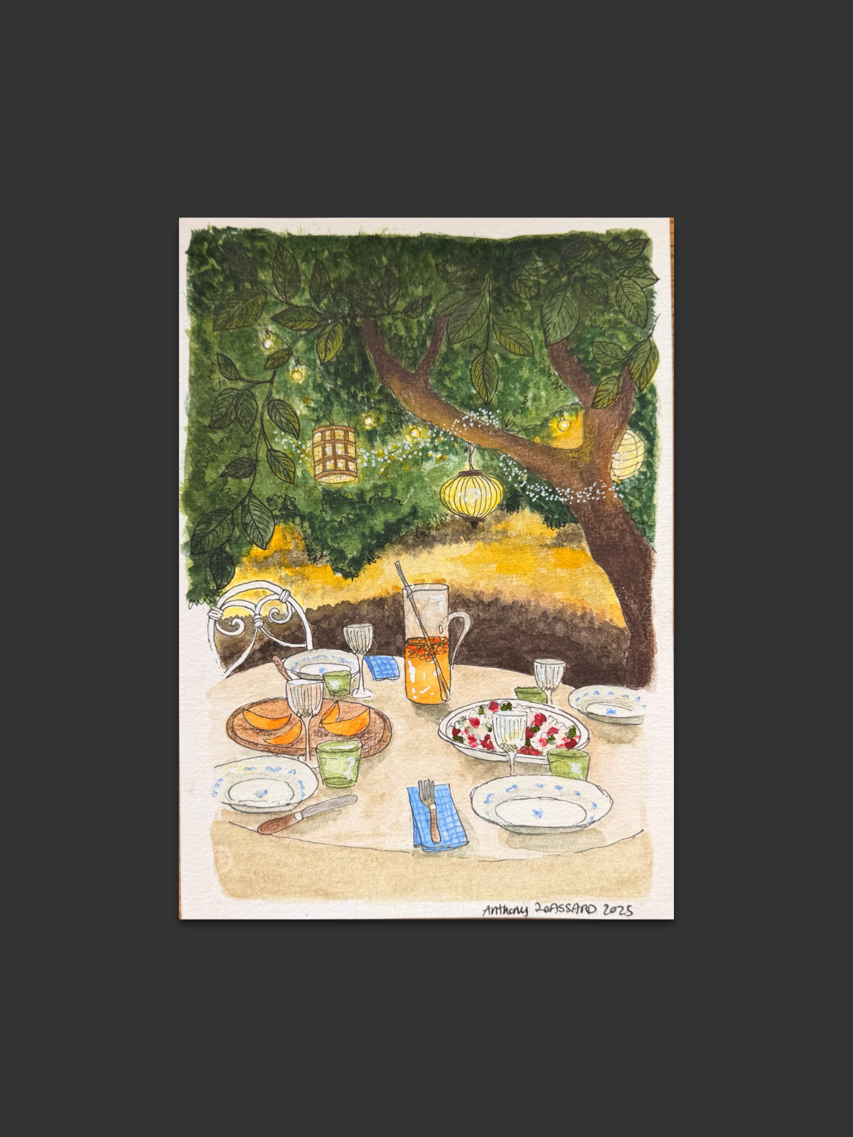 Un dîner sous les lanternes