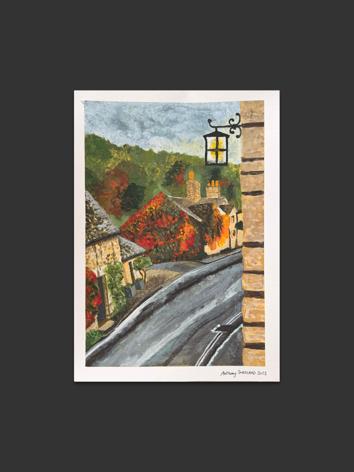 Novembre à la fenêtre - étude