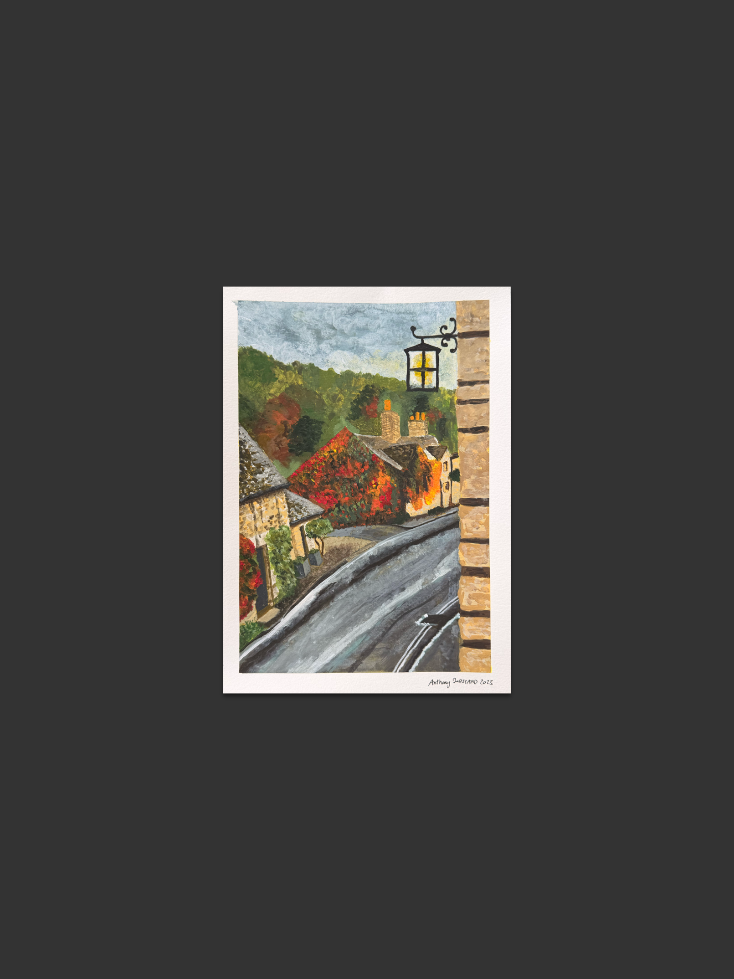 Novembre à la fenêtre - étude