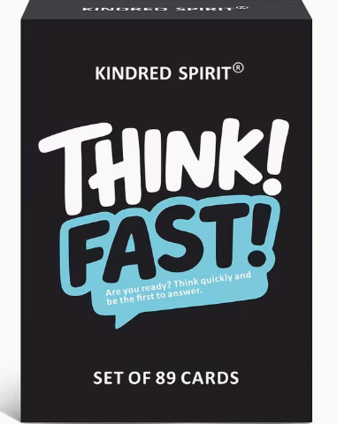Think fast card game