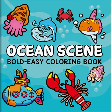 Ocean colouring book