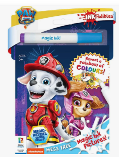 Paw patrol water activated colouring book