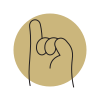 Illustration of a pinky finger pointing upward