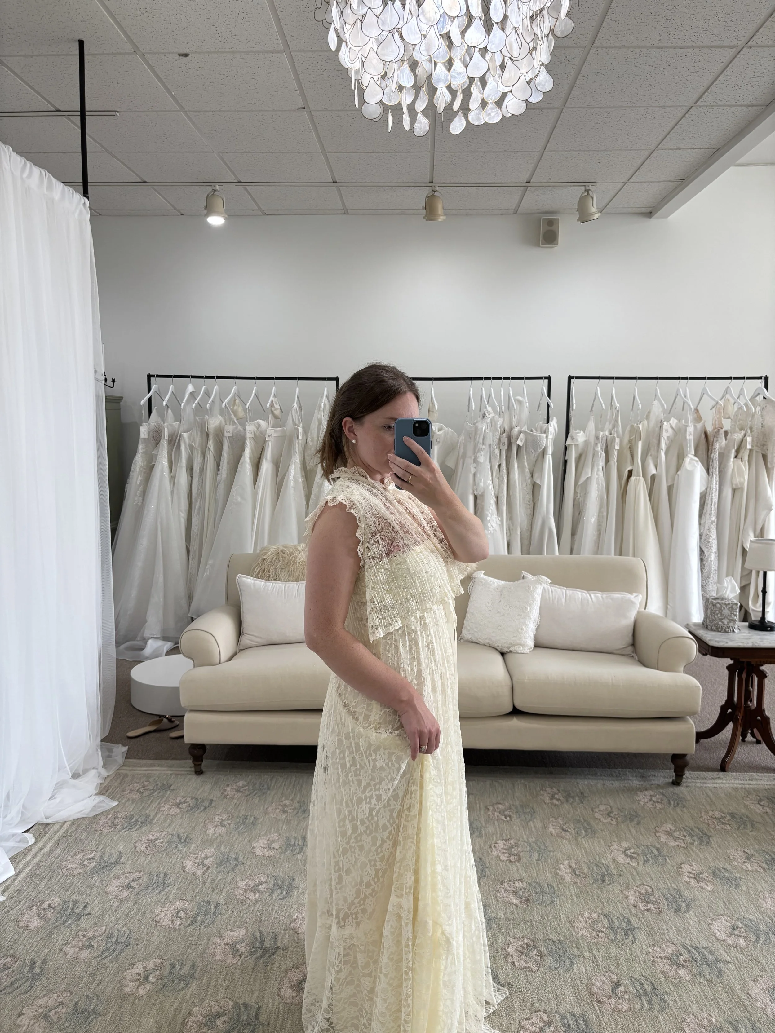 vintage lace wedding dress at Keepsake Bridal