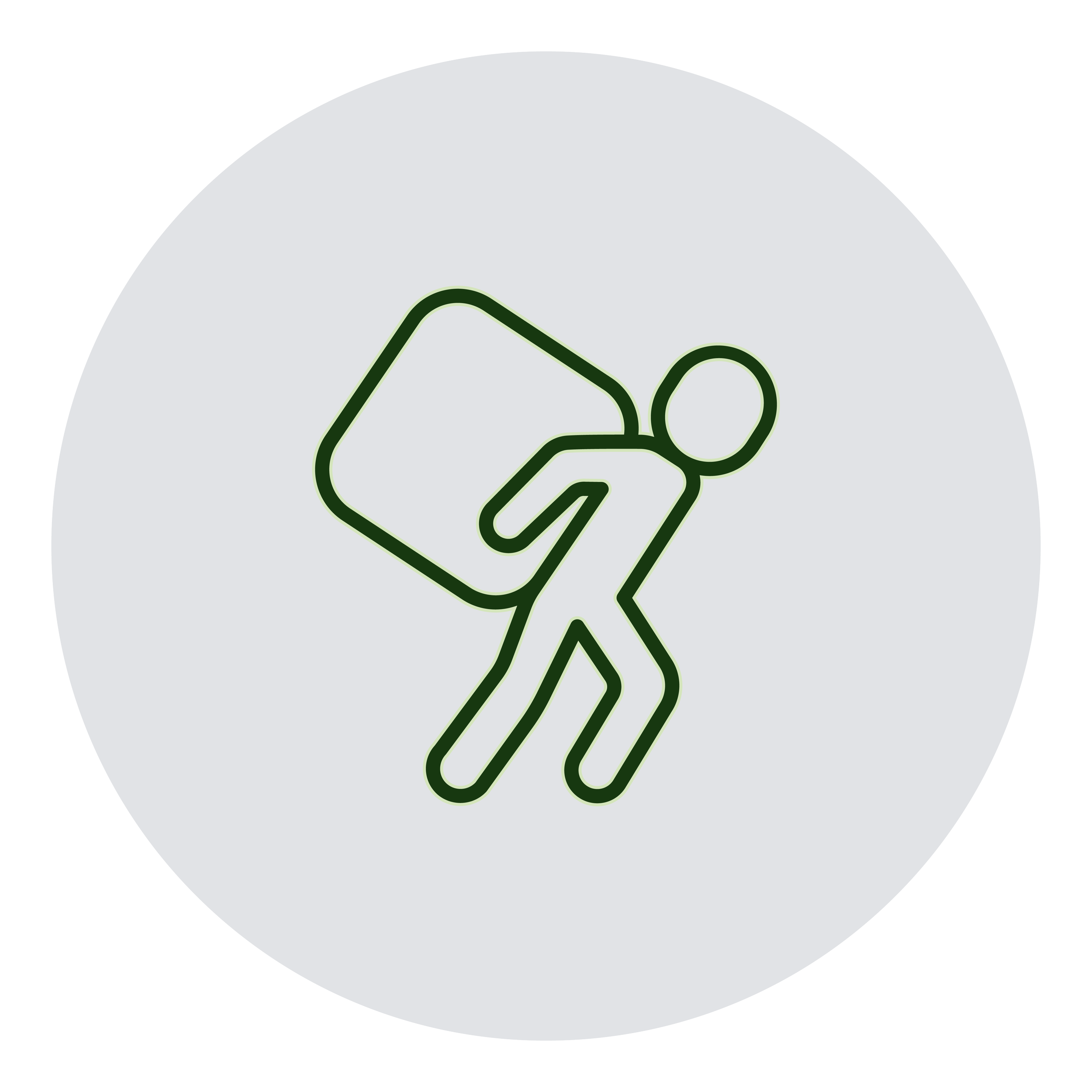 Icon of a person carrying a large box