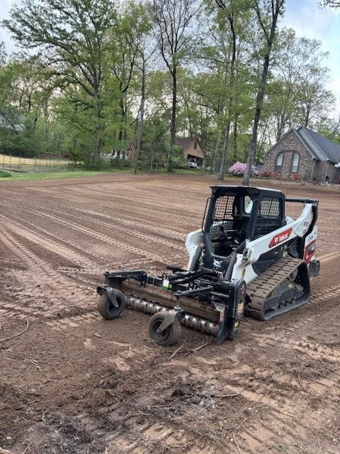 Land Leveling in Bartlett TN.