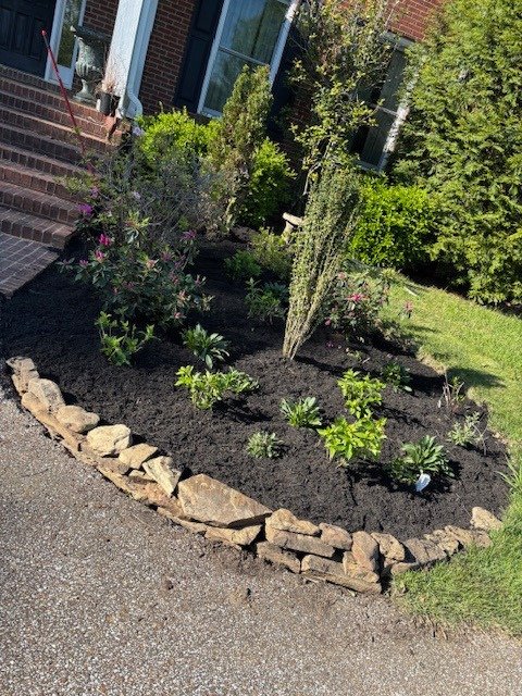 Landscaping project in Bartlett, Tennessee