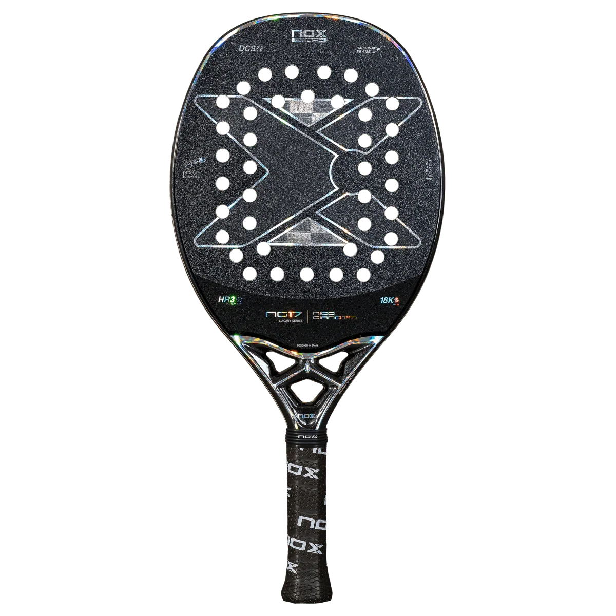 Nox NG17 Luxury 2025 Beach Tennis Racket by Nico Gianotti