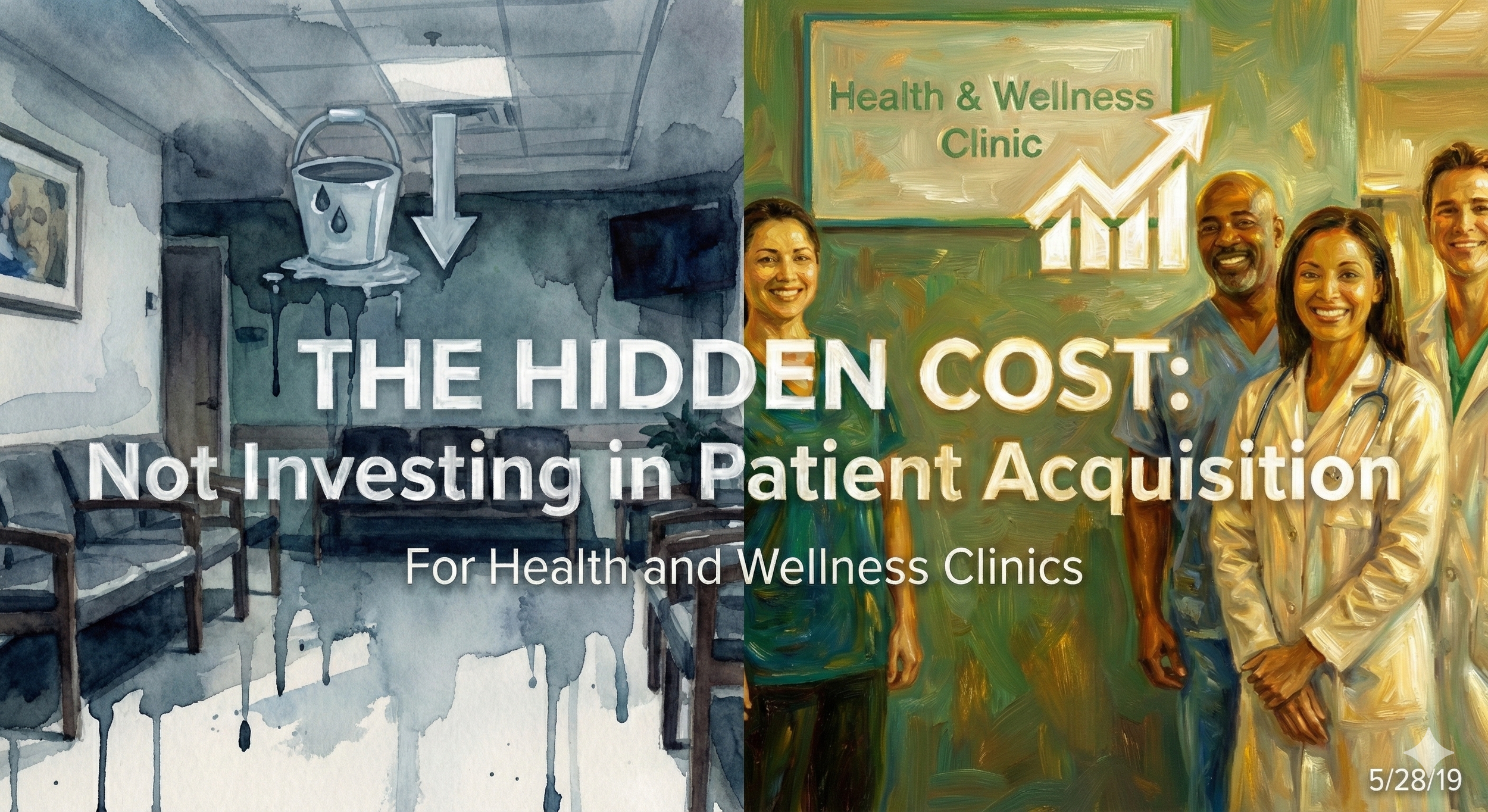 The cost of not investing in patient acquisition for Health and Wellness Clinics.