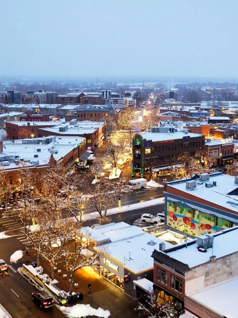 Downtown Snowfall | DDA Fort Collins
